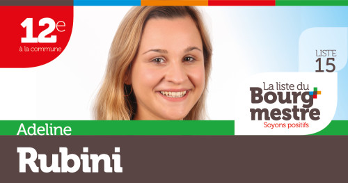 Adeline Rubini Candidat élections bourgmestre Nandrin 2018