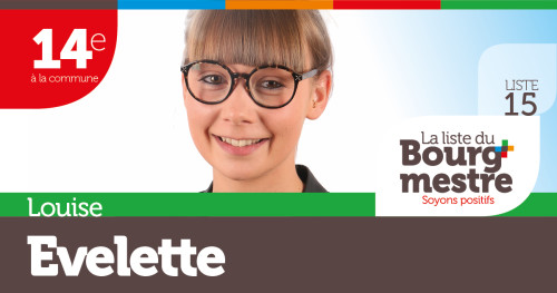 Louise Evelette Candidat élections bourgmestre Nandrin 2018