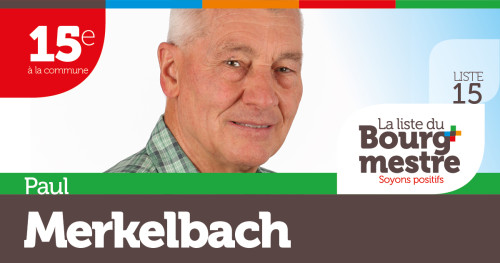 Paul Merkelbach Candidat élections bourgmestre Nandrin 2018