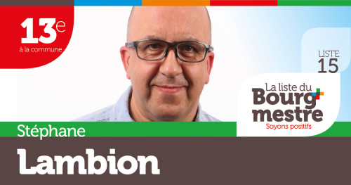 Stéphane Lambion Candidat élections bourgmestre Nandrin 2018